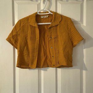 CHLOE cropped short sleeve blouse